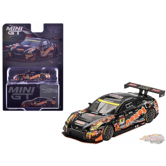 Japan Exclusive Nissan GT-R NISMO GT3 No.10 PONOS GAINER GT-R GAINER 2023 SUPER GT SERIES - Mini GT - 1:64 - MGT00860