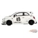 LB-WORKS x Abas Works ABARTH 595 Gara White - Mini GT - 1:64 - MGT00809 Passion Diecast