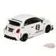 LB-WORKS x Abas Works ABARTH 595 Gara Blanc - Mini GT - 1:64 - MGT00809 Passion Diecast
