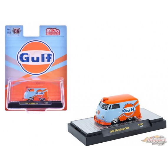 1960 Volkswagen Delivery van Custom GULF - Bleu - MiJo Exclusives - M2 Machine - 1:64 - 31500-MJS84