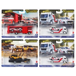 Team Transport Caisse G 2025 Ensemble de 4 - Hot Wheels - 1/64 - FLF56-957G -  Passion Diecast 