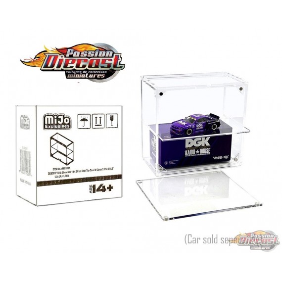 Showcase 1:64  2 Cars Desk Top Collector Display Case- MJ13018