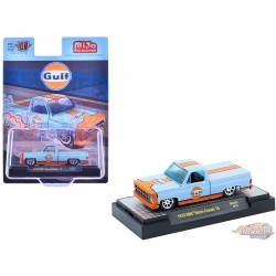 1979 GMC Sierra Classic 15 Custom GULF - Bleu - MiJo Exclusives - M2 Machine - 1:64 - 31500-MJS83
