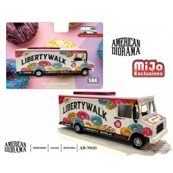Food Truck Liberty Walk LB Cafe Truck - Limited Edition MiJo Exclusives - American Diorama 1/64 - AD-70103 Passion Diecast