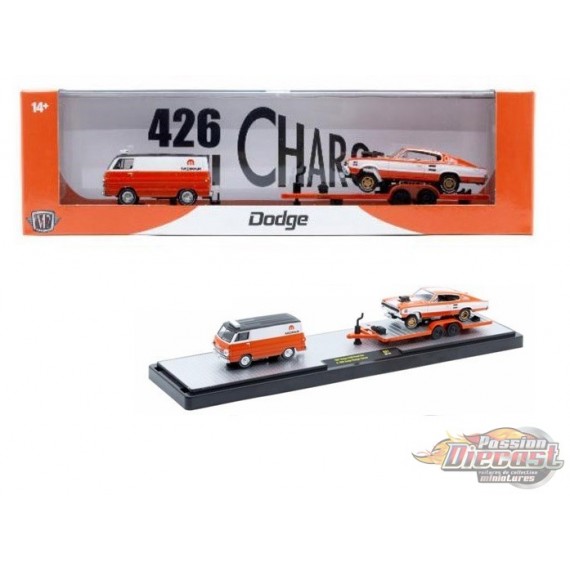 1967 Dodge A100 Panel Van & 1966 Dodge Charger Gasser - M2 1/64 - 36000-87 A