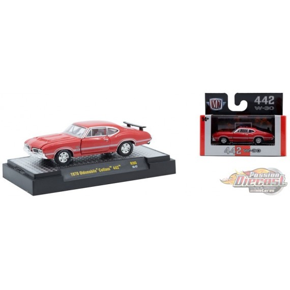 1970 Oldsmobile Cutlass 442 - Detroit-Muscle Release 90 - M2 Machine - 1:64 - 32600-90 D