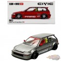 CHASE CAR Kaido★House - HONDA CIVIC (EF) KAIDO WORKS V2 - Mini GT - Mijo Exclusives - 1/64 - KHMG156GR