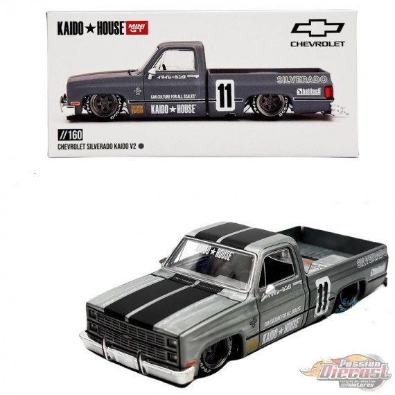 CHASE CAR Kaido★House - Chevrolet Silverado KAIDO V2 - Mini GT - Mijo Exclusives - 1/64 - KHMG160GR Passion Diecast