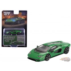 Lamborghini Countach LPI 800-4 Verde Medio - Mini GT - 1:64 - MGT00976 Passion Diecast