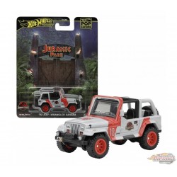 Pop Culture K Case 2025 - Jurassic Park 1992 Jeep Wrangler Sahara - Hot Wheels 1:64 - JBL59 - Passion Diecast
