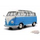 VOLKSWAGEN T1 SAMBA - BLUE & WHITE 1962 - Solido - 1/18 - S1813401 - Passion Diecast 