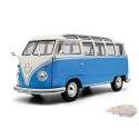 (Preorder) VOLKSWAGEN T1 SAMBA - BLUE & WHITE 1962 - Solido - 1/18 - S1813401