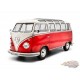 VOLKSWAGEN T1 SAMBA - RED & WHITE 1962 - Solido - 1/18 - S1813401 - Passion Diecast 