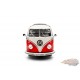 VOLKSWAGEN T1 SAMBA - RED & WHITE 1962 - Solido - 1/18 - S1813401 - Passion Diecast 