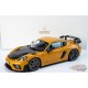 Porsche Cayman GT4 RS avec pack jaune Bahama Weissach 2023 - Norev 1-18 - 187252 - Passion Diecast