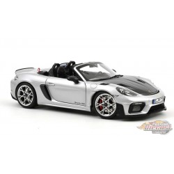 Porsche 718 Spyder RS w/ Weissach Pack 2023 GT-Silver metallic - Norev 1-18 - 187270 - Passion Diecast