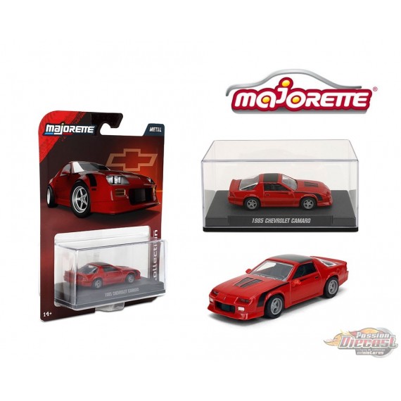 Série Collector Vague 2 2025 - 1985 Chevrolet Camaro - Rouge - Majorette 1:64 - 8505001010 - Passion Diecast 