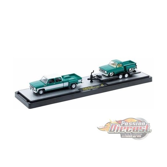 Duo de camions et de remorques Chevy - M2 1/64 - 36000-88 C
