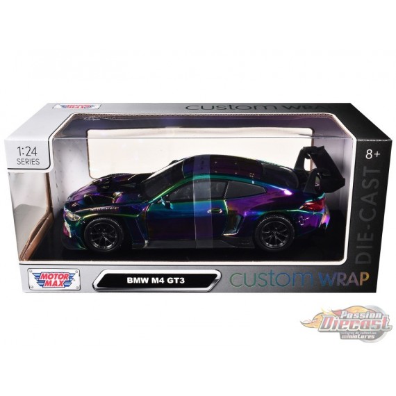 BMW M4 GT3 - Chameleon Chrome - Custom Wrap - Motormax 1/24 - 79094 Passion Diecast
