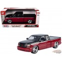 (Preorder) Chevy Silverado Extended Cab 2006 Custom - Red with Black Two-Tone - Motormax 1/25 - 79039 RDBK