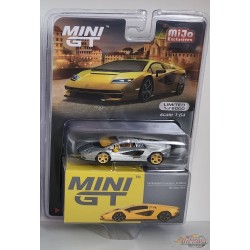 CHASE CAR Lamborghini Countach LPI 800-4 New Giallo Orion - Mini GT - 1:64 - MGT00733GR Passion Diecast