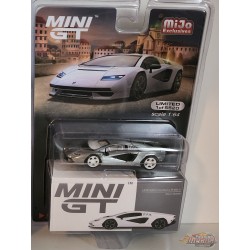 CHASE CAR Lamborghini Countach LPI 800-4 Bianco Siderale - Mini GT - 1:64 - MGT00567GR Passion Diecast