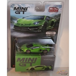 CHASE CAR Mini GT - 1:64 - Lamborghini Aventador SVJ Verde Mantis - Mijo Exclusives USA - MGT00391GR Passion Diecast