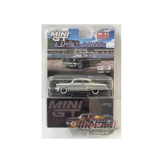 CHASE CAR Lincoln Capri 1954 Black - Mini GT - 1:64 - MGT00448GR Passion Diecast