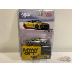 CHASE CAR Mini GT - 1:64 - Bentley Mulliner Bacalar Yellow Flame - Mijo Exclusives USA - MGT00406GR Passion Diecast