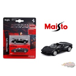 (Preorder) Speed Icons - Ferrari Daytona SP3 - Noir - Maisto 1:64 - 15710 BK
