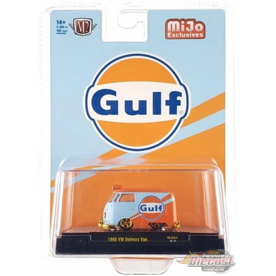 CHASE CAR 1960 Volkswagen Delivery van Custom GULF - Blue - MiJo Exclusives - M2 Machine - 1:64 - 31500-MJS84GR