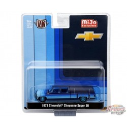 CHASE CAR 1973 Chevrolet Cheyenne Super 30 Dually with Shell - Blue - MiJo Exclusives - M2 Machine - 1:64 - 39000-MJS04GR