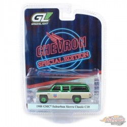 (Green machine) - 1988 GMC Suburban Sierra Classic C10 - Chevron Special Edition Series 1 - 1/64 Greenlight - 41175 DGR