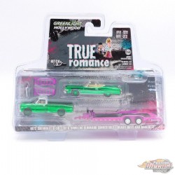 (Green Machine) 1974 Cadillac Eldorado &1972 Chevrolet C30 - Hollywood Hitch & Tow Series 13 - Greenlight - 1-64 - 31180 CGR