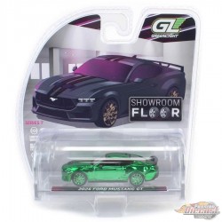 (Green Machine) 2024 Ford Mustang GT - Dark Matter Gray - Showroom Floor Series 7 - 1/64 Greenlight - 68070 BGR