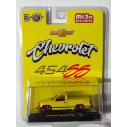 CHASE CAR 1993 Chevrolet SS 454 Pickup Truck - Yellow - MiJo Exclusives - M2 Machine - 1:64 - 31500-MJS81GR