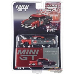 CHASE CAR Mini GT x Mizu Diecast Lincoln Capri Hot Rod 1954 Shadow Puppet Limited Edition - Mini GT - 1:64 - MGT00874GR