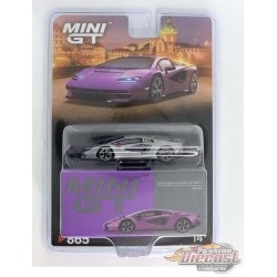 CHASE CAR Lamborghini Countach LPI 800-4 Viola 30th - Mini GT - 1:64 - MGT00865GR Passion Diecast