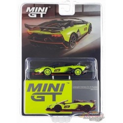 CHASE CAR Lamborghini Aventador SVJ 63 Roadster - Verde Shock - Mini GT - 1:64 - MGT00887GR Passion Diecast