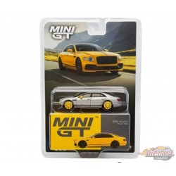 CHASE CAR Bentley Flying Spur Monaco Jaune - Mini GT - 1:64 - MGT00955GR Passion Diecast