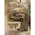 CHASE CAR Mini GT - 1:64 - Land Rover Defender 110 British Red Cross & Rescue RHD  - Mijo Exclusive World Wide  - MGT00159GR