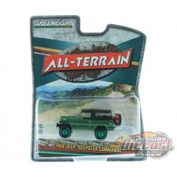 (Green Machine) 1968 Jeep Jeepster Commando with Soft and Off-Road Parts - All-Terrain Series 11- 1/64 Greenlight - 35190 AGR