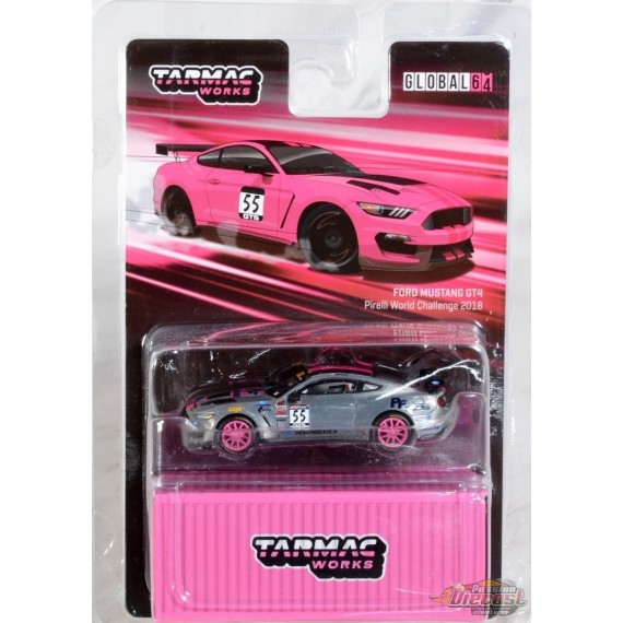 CHASE CAR Ford Mustang GT4 Pirelli World Challenge 2018 - Tarmac Works - 1/64 - T64G-011-PWCGR Passion Diecast 