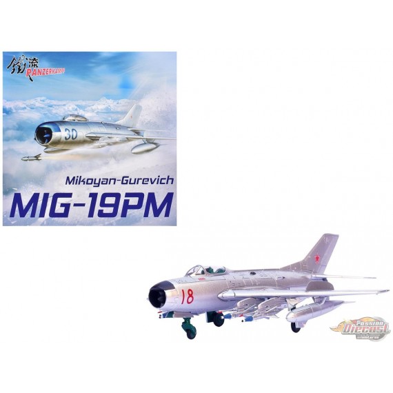 Mikoyan-Gurevich MiG-19PM Farmer-E / Soviet Air Force, Red 18, URSS - Panzerkampf 1:72 Aircraft 14643PA
