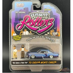 1970 Chevrolet Monte Carlo w/ Mr. Grins & Tree Top - Homie Rollerz 2025 Series 1 - 1/64 Greenlight - 204871 D