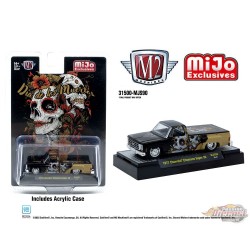 (Preorder) 1977 Chevrolet Cheyenne Super 30 Dia De Los Muertos 2025 - Noir & Or - M2 Machine - 1:64 - 31500-MJS90