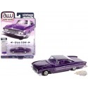 (Preorder) 1961 Dodge Phoenix Lowrider in Purple Sky Metallic with Lowrider Graphics - Auto World - 1/64 - AWSP195 B