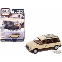 1987 Plymouth Voyager in Light Cream Two-Tone with Golden Bronze - Auto World - 1/64 - AWSP197 B