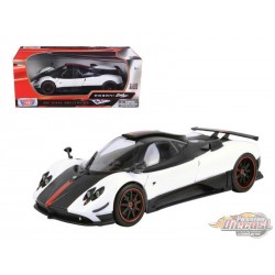 Pagani Zonda 5 Cinque White and Black - Motormax 1/18 - 79158 WHITE-BLACK Passion Diecast