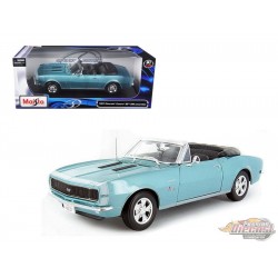 Chevrolet Camaro SS 396 Cabriolet 1967 (Bleu Turquoise) - 1/18 - MAISTO - 31684 tur -  Passion Diecast 